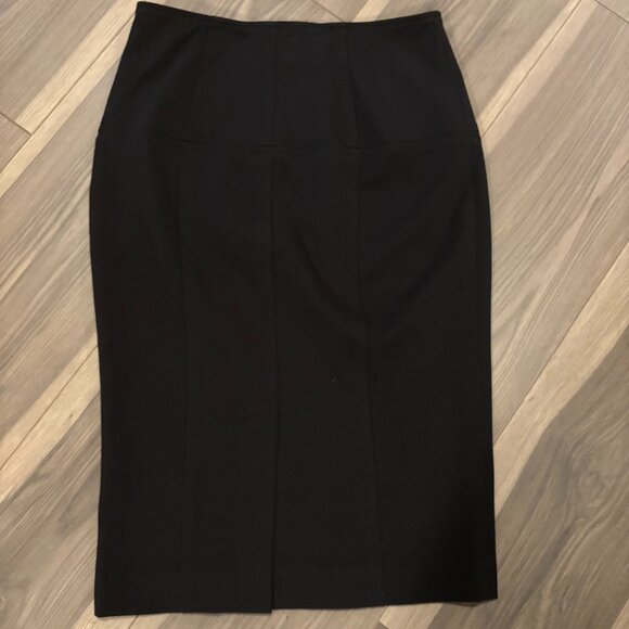 Cache Women's Black Pencil Skirt with Slit ~ Size: 0 ~ EUC - Picture 3 of 5